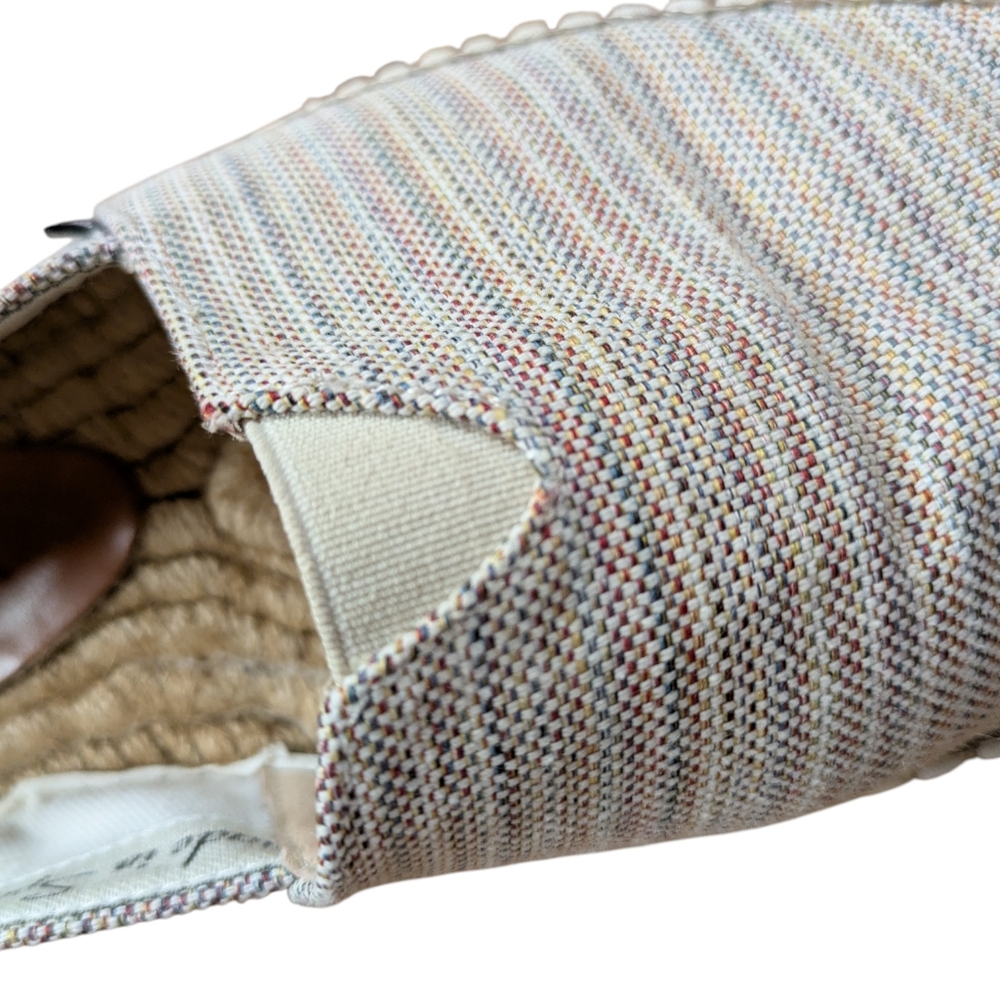Viscata Barcelona Canvas Espadrille Flats Striped Size 39 - Picture 5 of 12